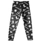 Western Elements and Personalized Name Black Leggings - Wimziy&Co.