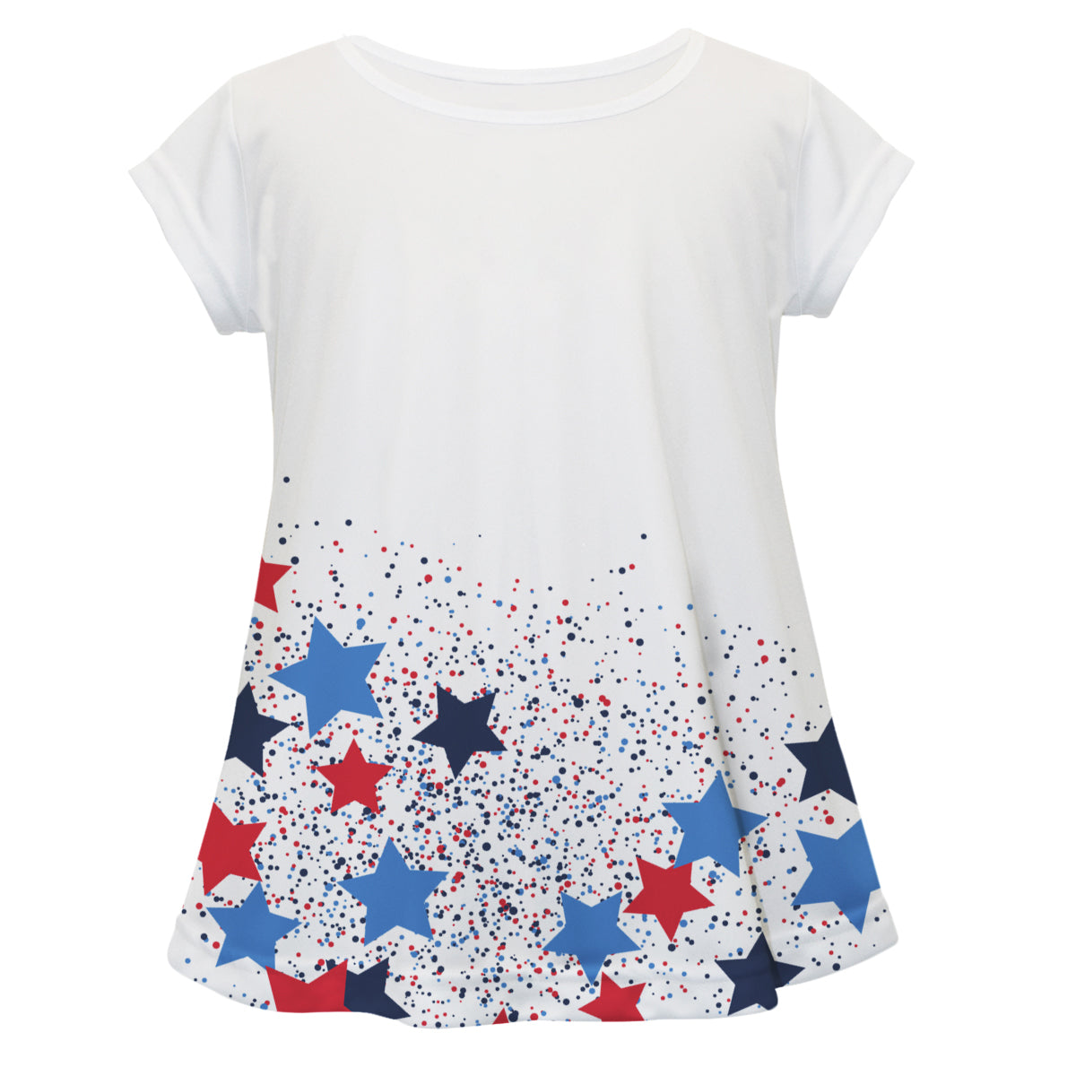 American Stars Personalized Monogram White Short Sleeve Laurie Top - Wimziy&Co.