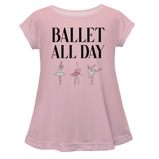 Ballet All Day Light Pink Short Sleeve Laurie Top