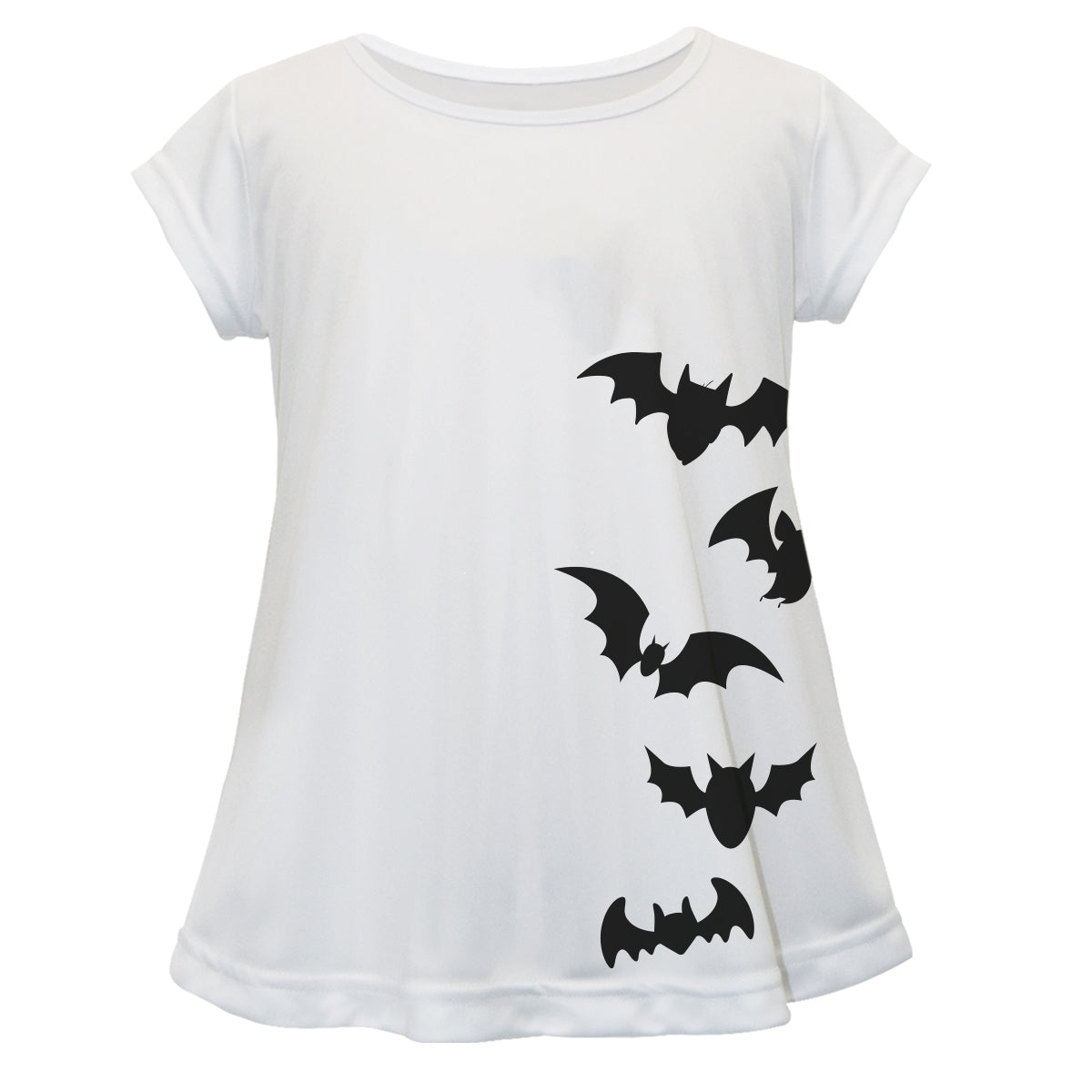 Bats Monogram White Short Sleeve Laurie Top - Wimziy&Co.