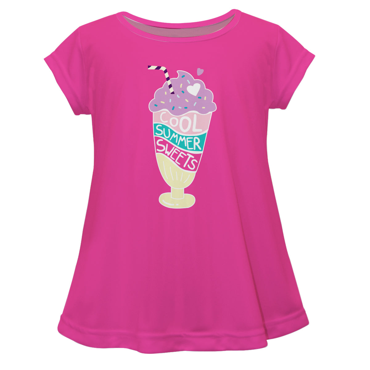 Cool Summer Sweets Pink Short Sleeve Laurie Top
