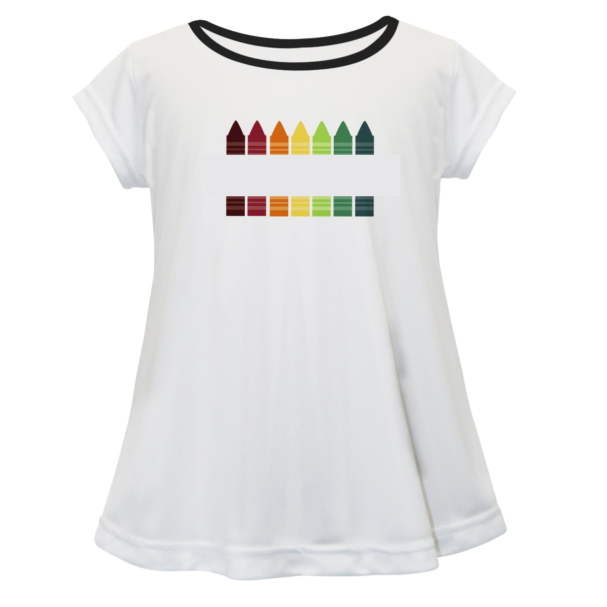 Crayons Name White Short Sleeve Laurie Top - Wimziy&Co.