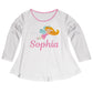Fairy and Personalized Name White Long Sleeve Laurie Top - Wimziy&Co.