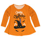 Happy Halloween Orange Long Sleeve Laurie Top