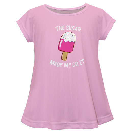 The Sugar Made Me Do It Light Pink Short Sleeve Laurie Top