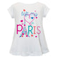 Left My In Paris White Short Sleeve Laurie Top
