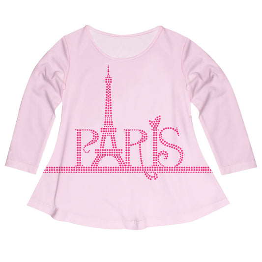 Paris Pink Long Sleeve Laurie Top
