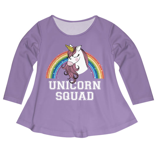 Unicorn Squad Long Sleeve Purple Laurie Top