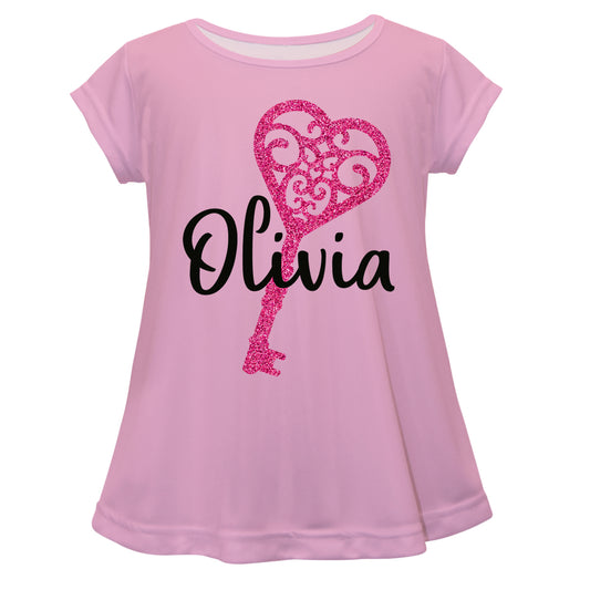 The Key To My Heart Pink Short Sleeve Laurie Top
