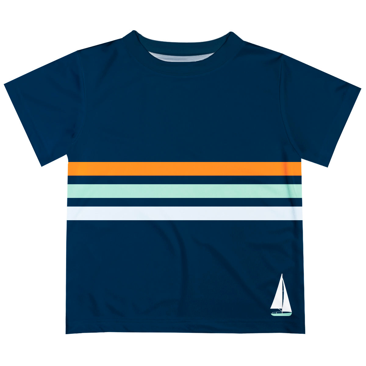 Boat Navy Short Sleeve Tee Shirt