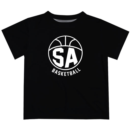 San Antonio Basketball Black Short Sleeve Tee Shirt