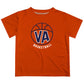 Basketball Virginia Orange Short Sleeve Boys Tee Shirt
