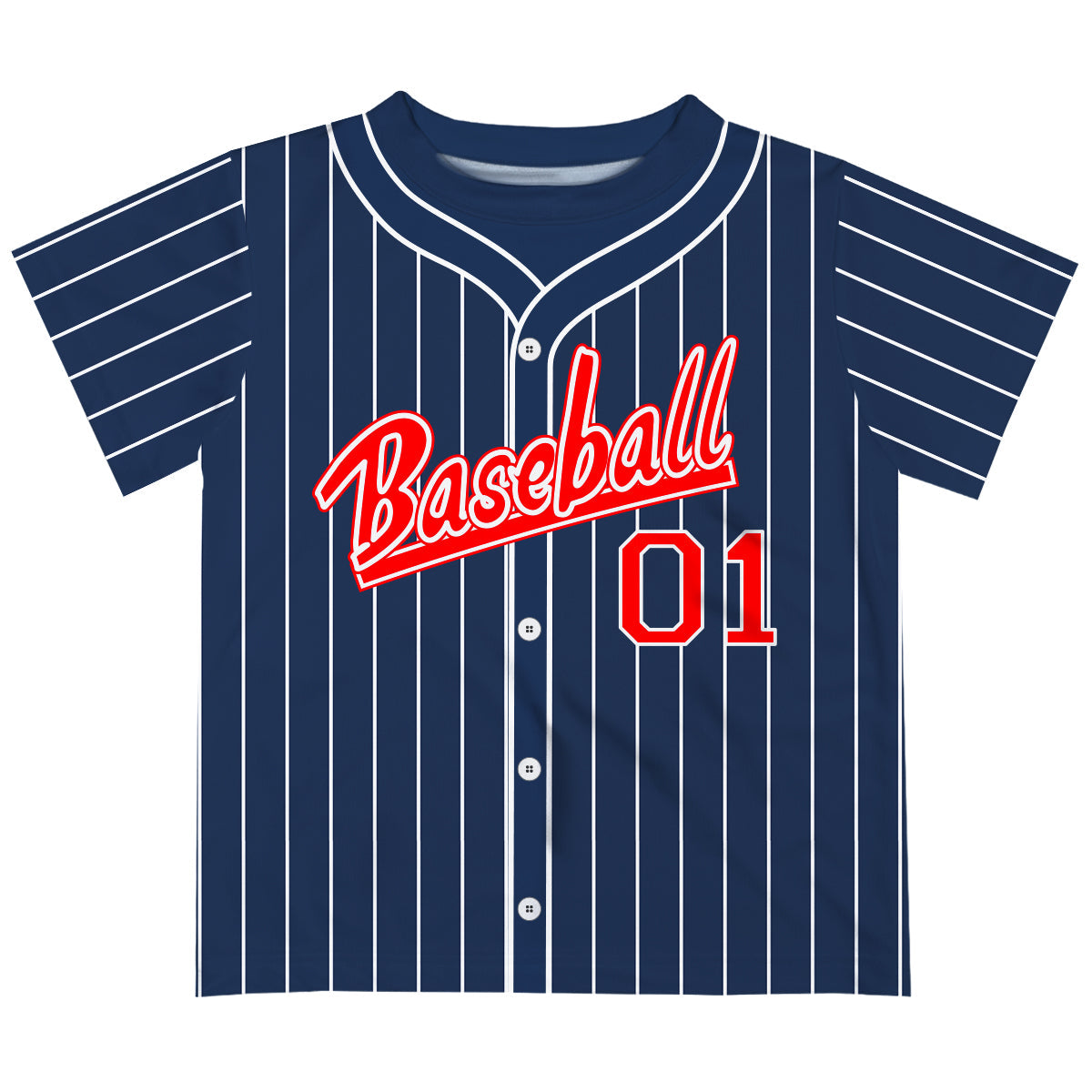 Baseball Personalized Name and Number Stripes Short Sleeve Tee Shirt –  Wimziy&Co.