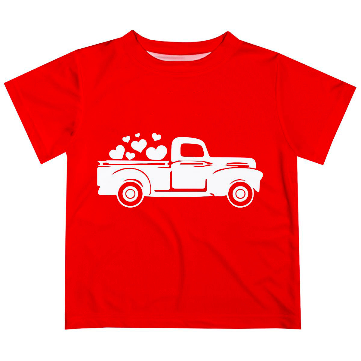 Heart Truck Name Red Short Sleeve Tee Shirt - Wimziy&Co.