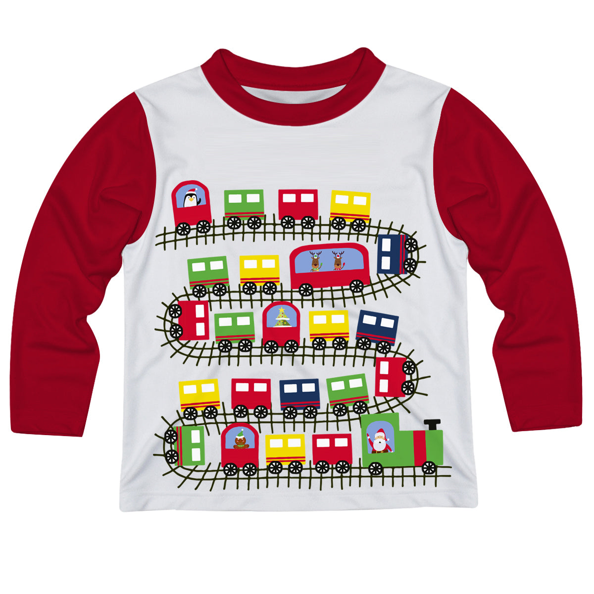 Boys white and red Santa tee shirt with name - Wimziy&Co.