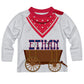 Cowboy and Personalized Name White Long Sleeve Tee Shirt - Wimziy&Co.