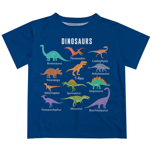 Dinosaurs Navy Short Sleeve Tee Shirt