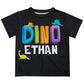 Dino Name Black Short Sleeve Tee Shirt