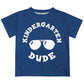Kindergarten Dude Navy Short Sleeve Tee Shirt
