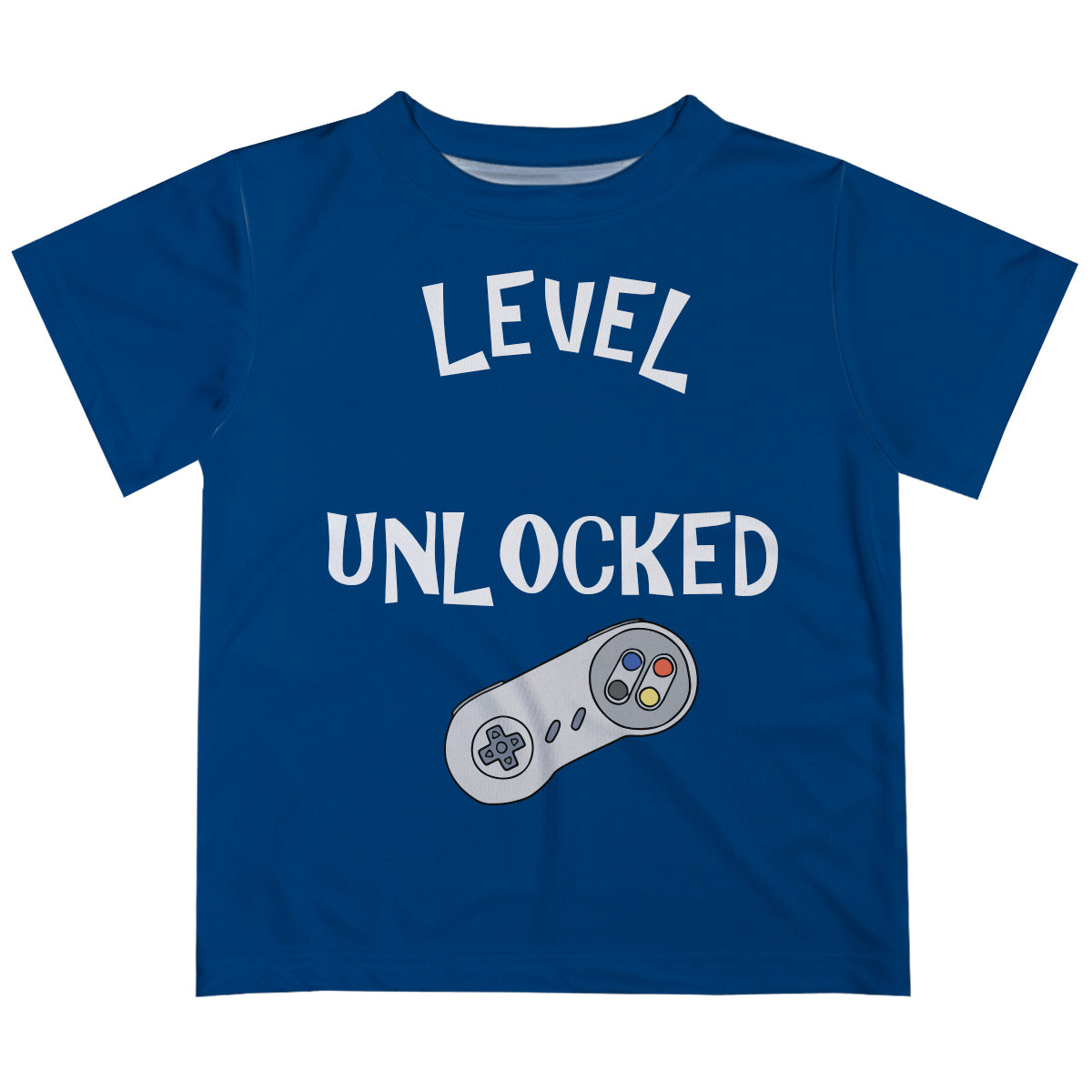 Level Your Age Unlocked Navy Short Sleeve Tee Shirt - Wimziy&Co.