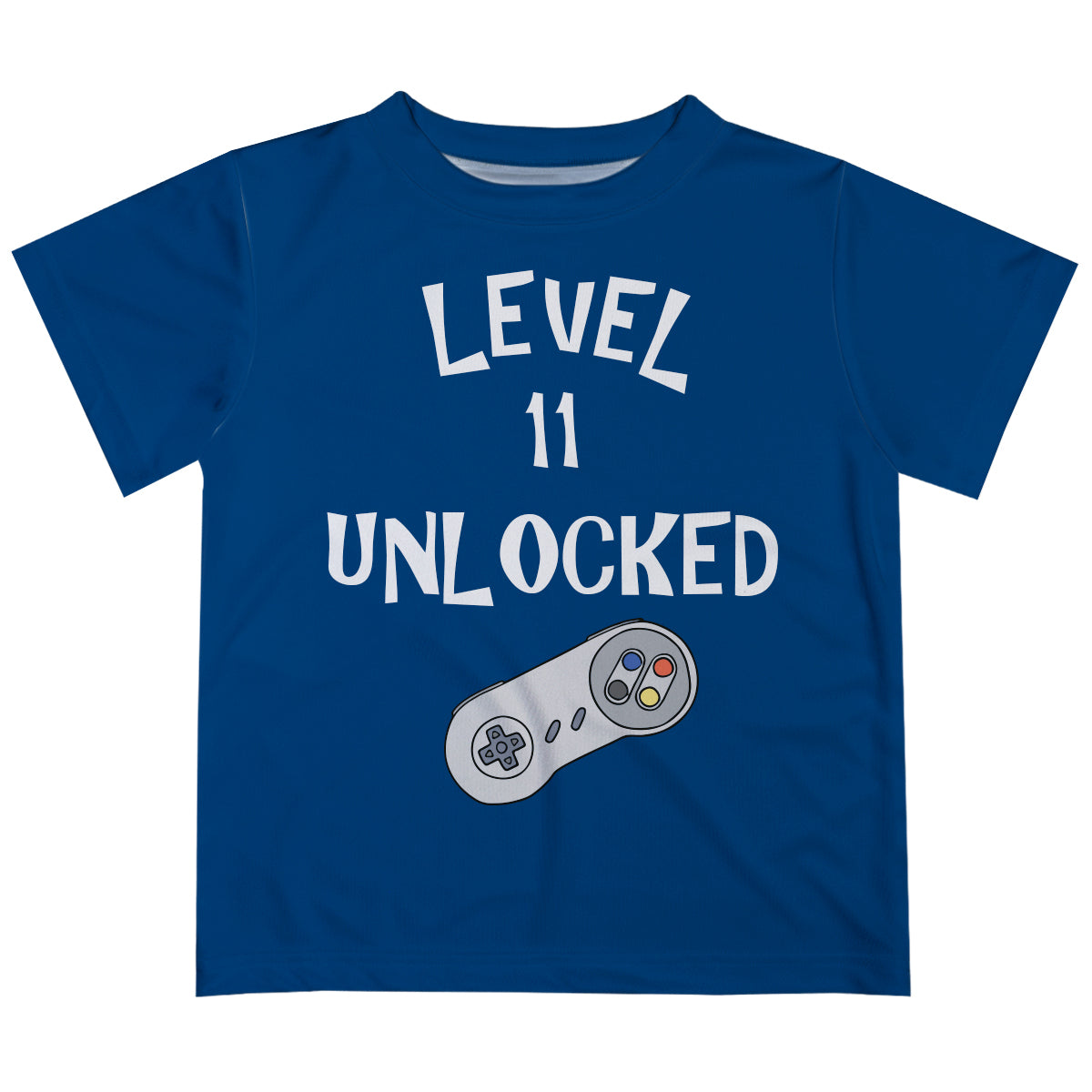 Level Your Age Unlocked Navy Short Sleeve Tee Shirt - Wimziy&Co.