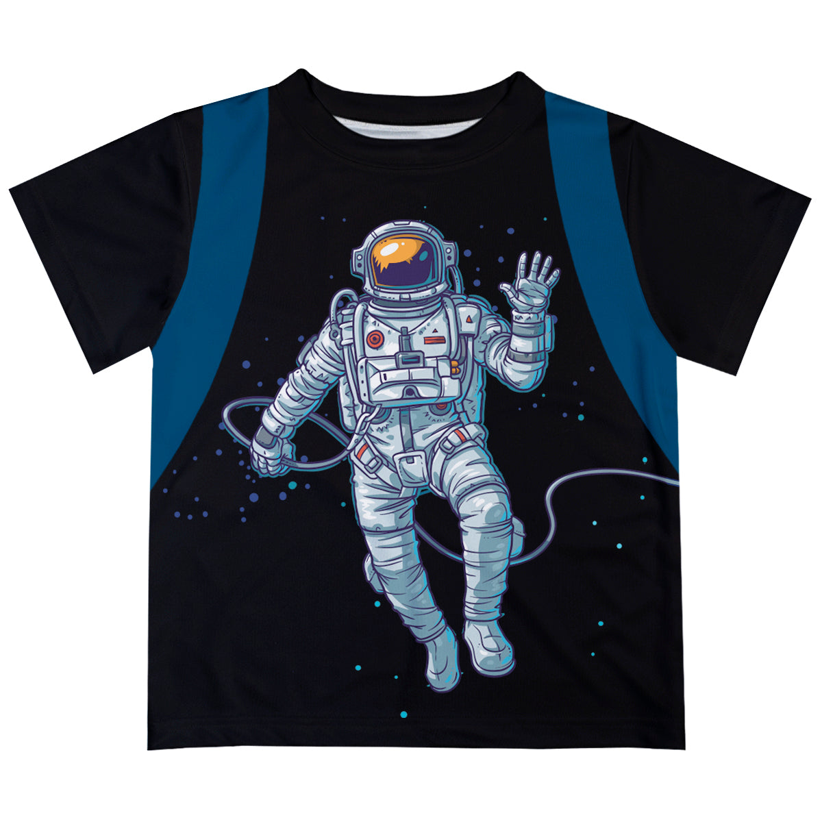 Name Astronaut Backpack Black Short Sleeve Tee Shirt