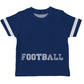 Number Football Navy and White Short Sleeve Boys Tee Shirt - Wimziy&Co.