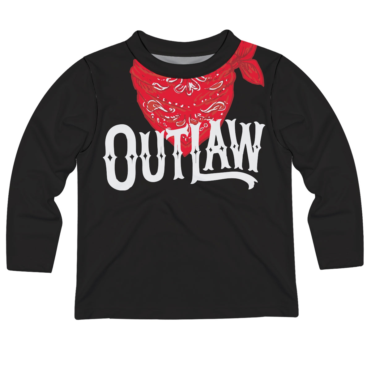 Outlaw Black Long Sleeve Tee Shirt - Wimziy&Co.