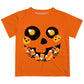 Pumpkin Eating Candies Orange Short Sleeve Tee Shirt