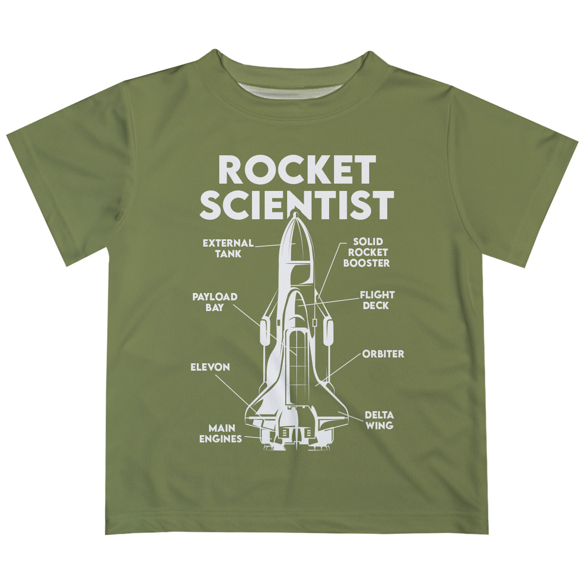 Rocket Scientist Green Short Sleeve Tee Shirt