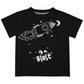 Rocket Your Age Is A Blast Black Short Sleeve Tee Shirt - Wimziy&Co.