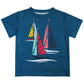 Sailboats Name Blue Short Sleeve Tee Shirt - Wimziy&Co.