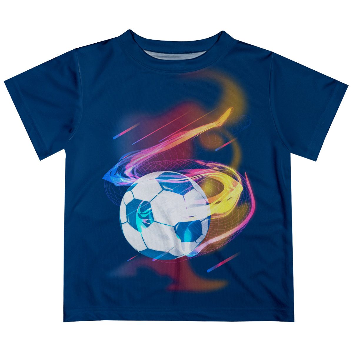 Soccer Ball Navy Short Sleeve Tee Shirt - Wimziy&Co.