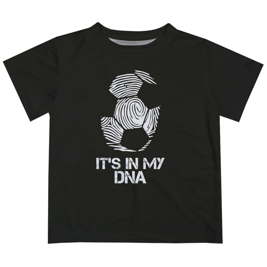 Soccer Its In My DNA Black Short Sleeve Tee Shirt - Wimziy&Co.