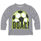 Soccer Goal Gray Long Sleeve Tee Shirt - Wimziy&Co.