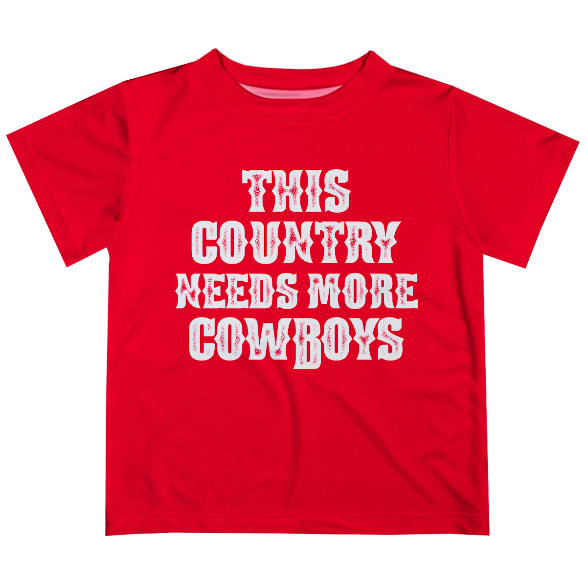 This Country Need More Cowboy Red Short Sleeve Tee Shirt - Wimziy&Co.