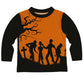 Zombies Orange And Black Long Sleeve Tee Shirt - Wimziy&Co.