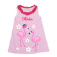Flamingos Personalized Name Pink A Line Dress