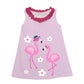 Flamingos Personalized Name Pink A Line Dress - Wimziy&Co.