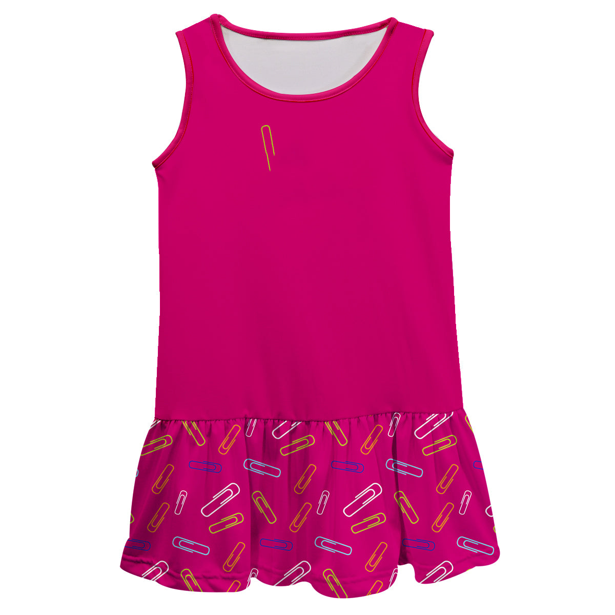 Monogram Clip Print Hot Pink Lily Dress - Wimziy&Co.