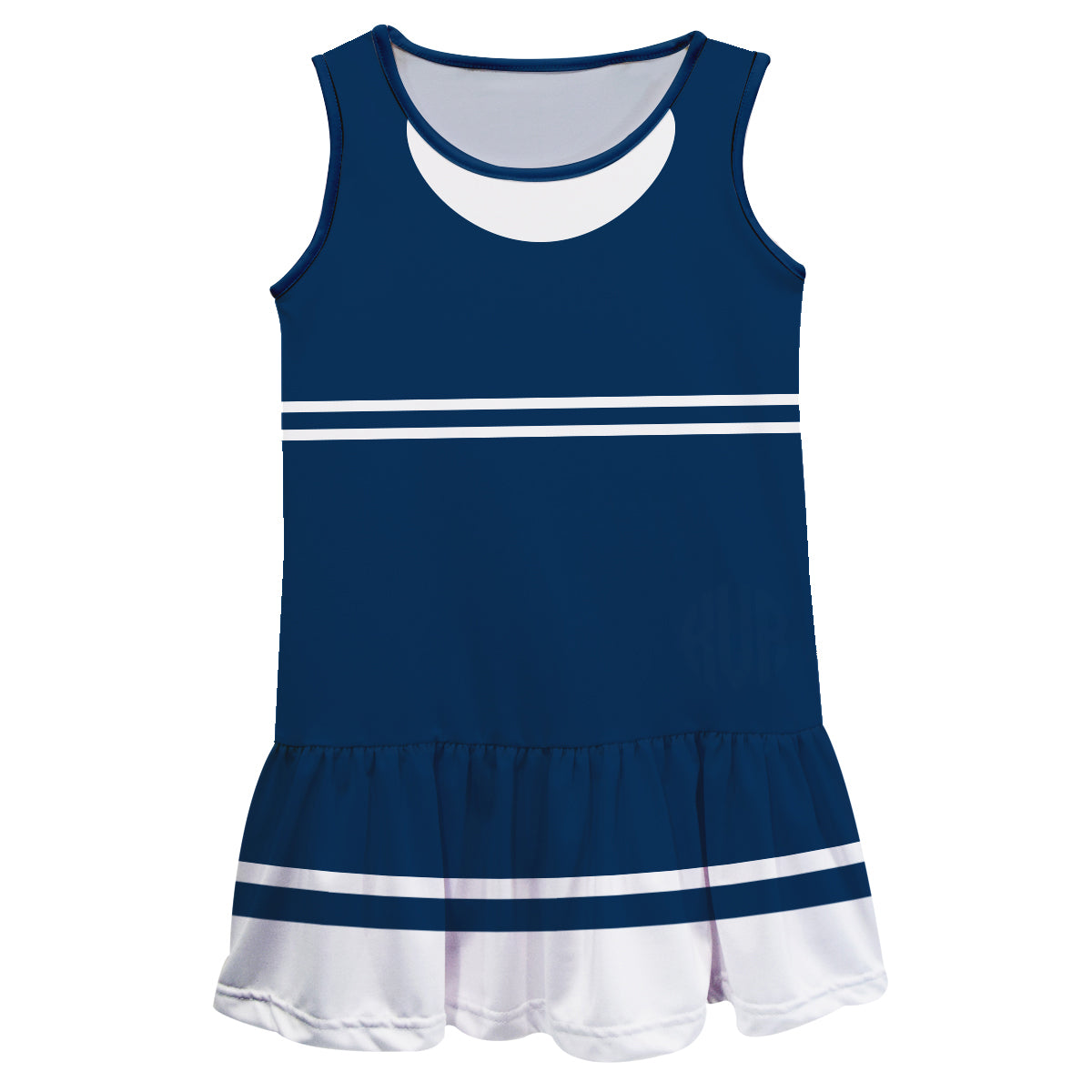 Monogram Navy And White Lily Dress - Wimziy&Co.