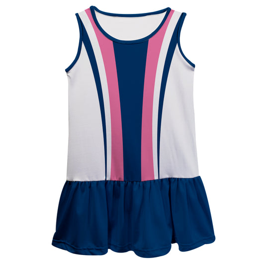 Stripes Navy Pink And White Lily Dress