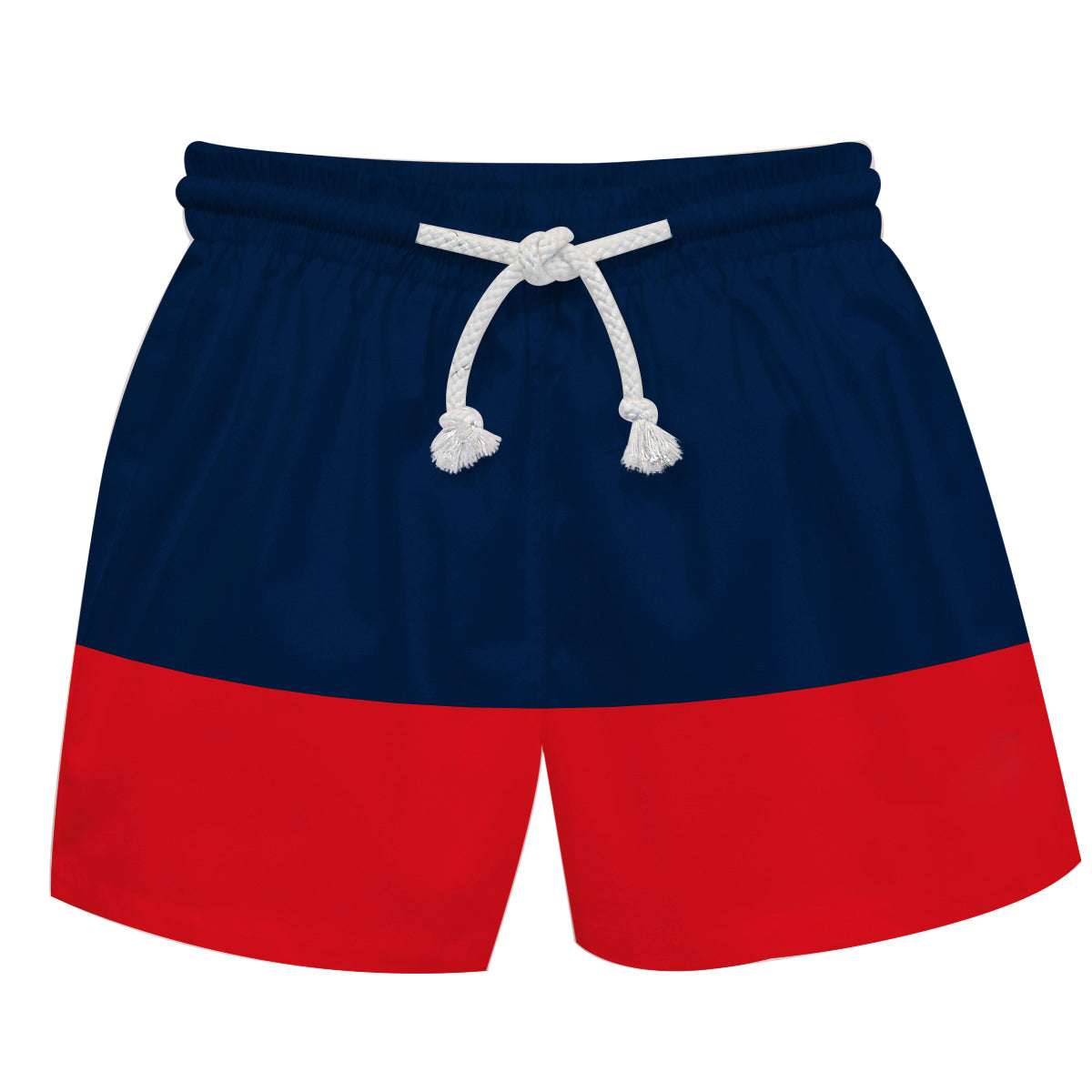 Monogram Navy and Red Swimtrunk - Wimziy&Co.