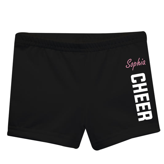 Cheer Personalized Name Black Shorties