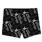 Dance and Personalized Name Print Black Shorties