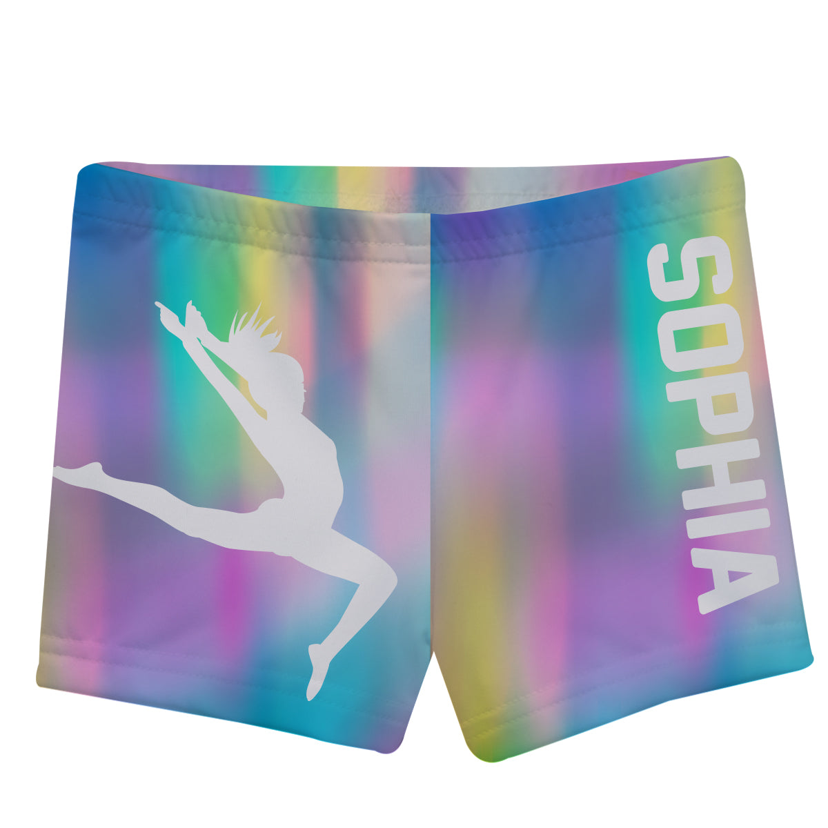 Dance Silhouette Name Holographic Color Shorties