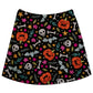 Halloween Print Black Skirt