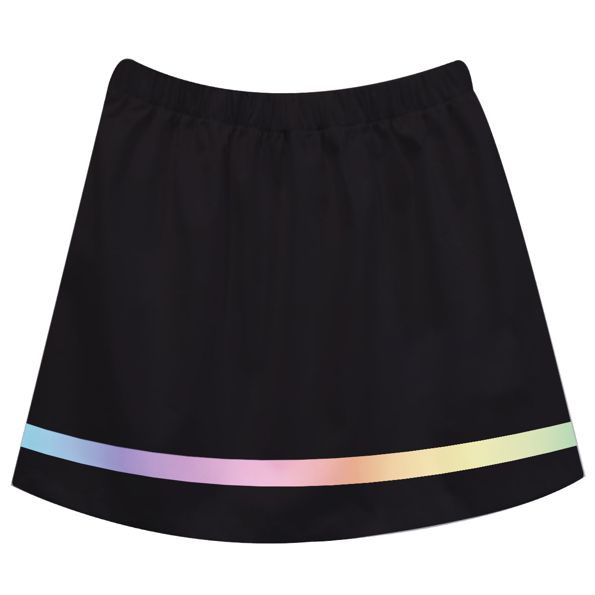 Initial Name Hologram Stripe Black Skirt - Wimziy&Co.