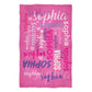 Personalized Name Pink Towel 51 x 32
