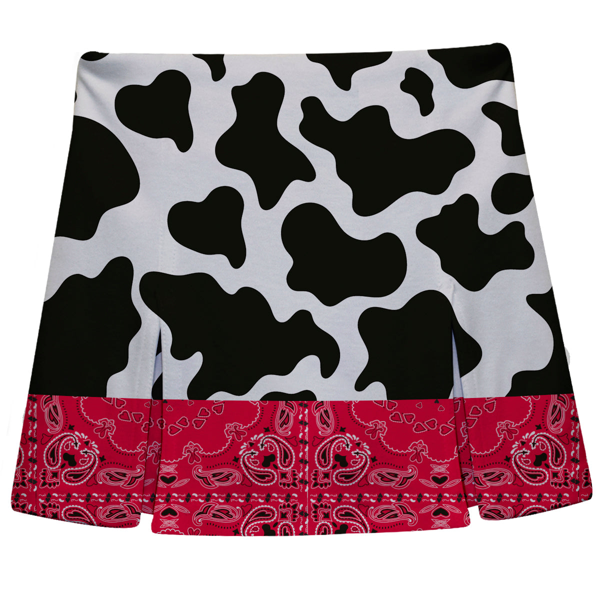 Western Cow White and Black Skort - Wimziy&Co.
